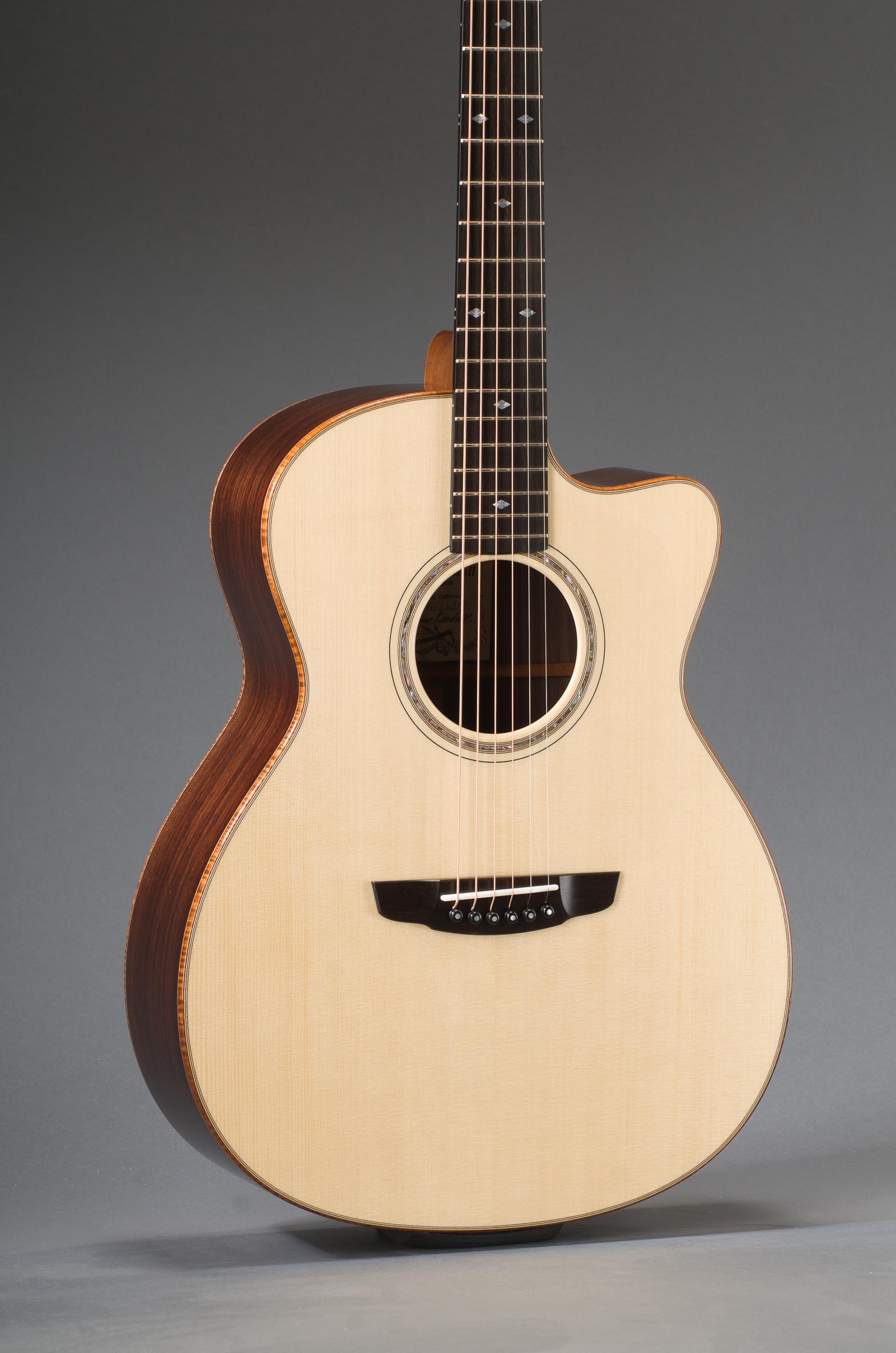 Signature East Indian Rosewood Grand Concert With Engelmann Spruce Top, Curly Koa Binding And Venetian Cutaway