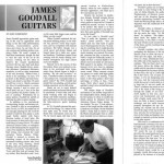 "James Goodall Guitars" by John Schroeter Fingerstyle Guitar No13 January:February 1996